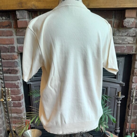 Paradox Knit Cream Short Sleeve Top - Picture 3 of 6
